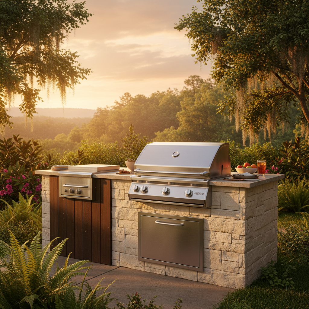 Built-In Grills & Appliances in Huntsville AL — licensed and insured outdoor kitchen contractor