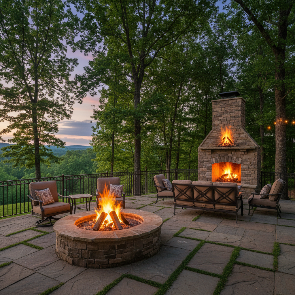Fire Pit vs. Outdoor Fireplace: Huntsville Buyer's Guide — outdoor kitchen tips for Huntsville Alabama homeowners