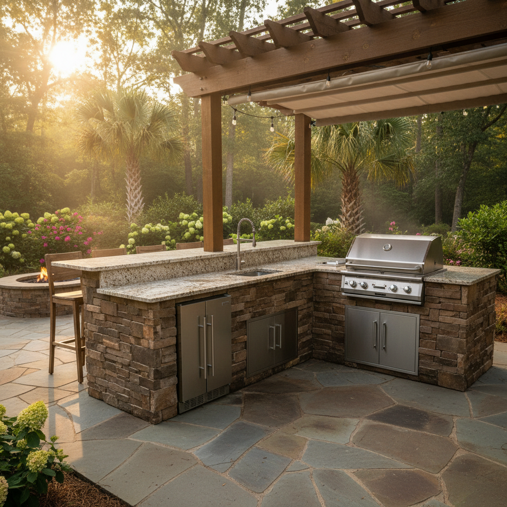 Outdoor Kitchen Remodeling in Huntsville AL — licensed and insured outdoor kitchen contractor