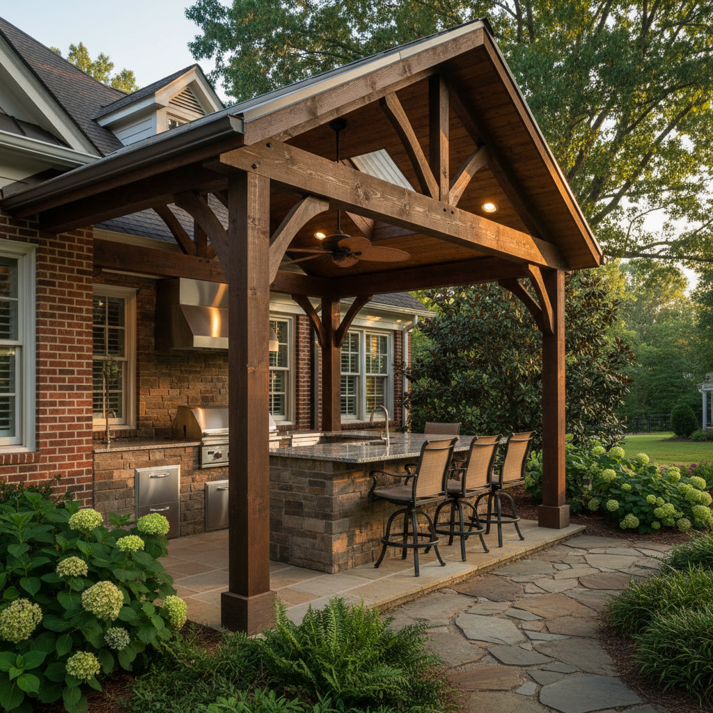 Patio Covers & Roofs in Huntsville AL — licensed and insured outdoor kitchen contractor